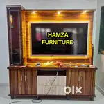 HAMZA FURNITURE NEW DESIGNER PARTICLE BOARD WOOD TV UNIT CABINET 6BY6