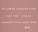 Ice cream counter staff