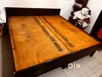 Double bed with mattresses