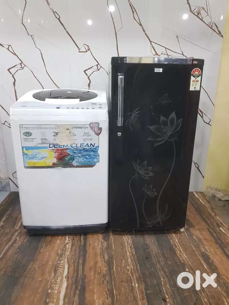 Haier 5 star rating refrigerator and ifb 6.5kg washing machine