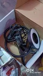 Ring light with clip mobile stand