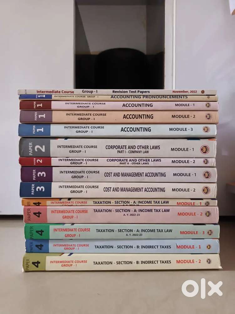 CA INTERMEDIATE COURSE GROUP 1 STUDY MATERIAL (2022)