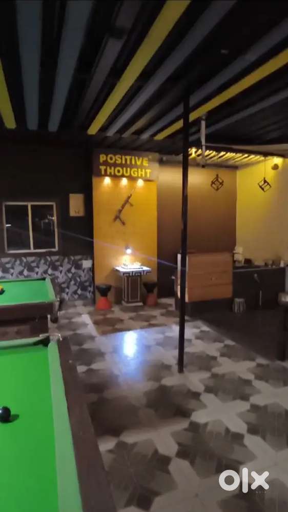 Furnished Snooker Cafe available on rent at Mahalaxmi Nagar main road