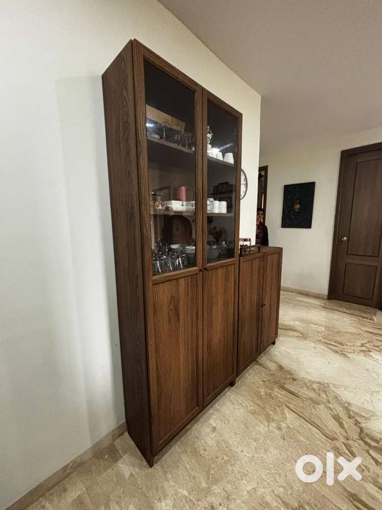Urban Ladder Wooden Cabinet with Display Shelves - Like New