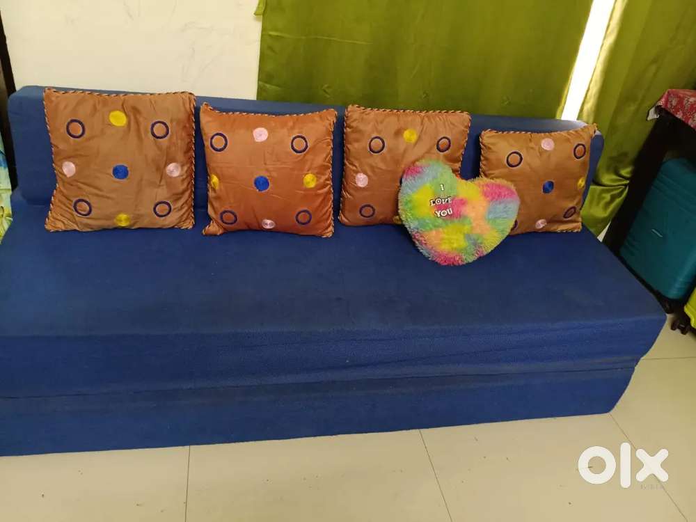 Fabric sofa cum bed