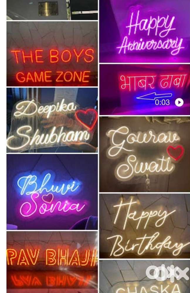 Custmised Neon sign board