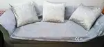 Washable seven seater sofa set with cushion, cover and dining table