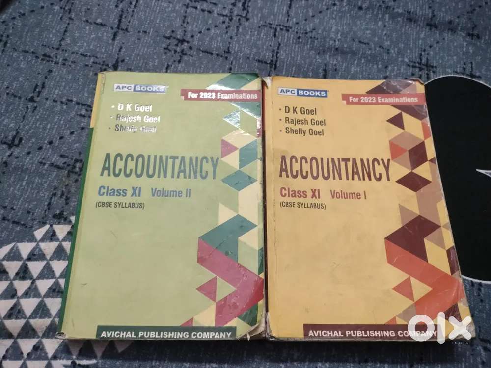 DK Goel Accountancy Class 11 (Volume 1 & 2) – Good Condition