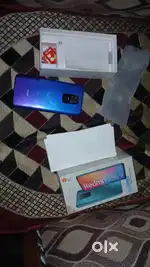 1 year old redmi note 9 ..4/64 with cover and guard