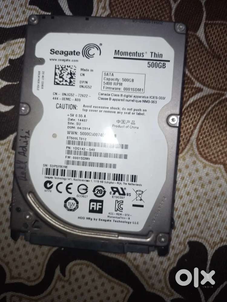 Seagate 500gb 2.5inch laptop hard disk
