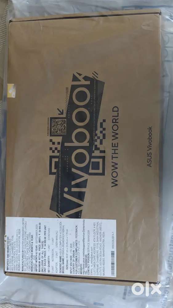 Asus vivobook 15 (16GB/512GB)