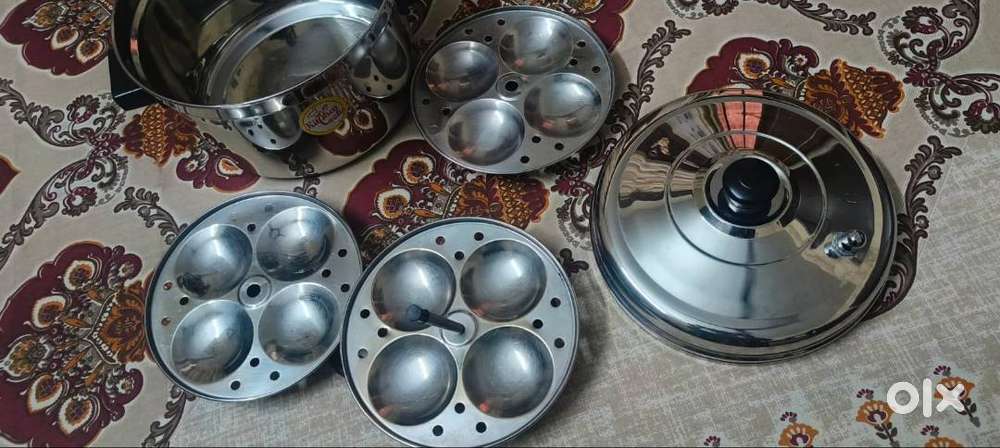 Idli cooker set made up of steel