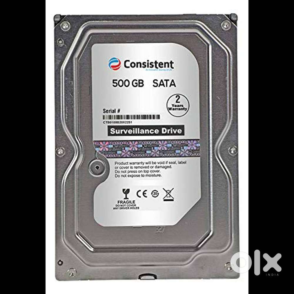 NEW HDD FOR PC &  CCTV 500 GB 1300rs, 1TB 3800rs