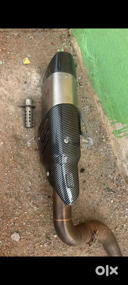 Akrapovic exhaust  silencer  ns200 bike