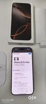 IPhone 16 Pro Max 256 GB Desert Titanium 23 cycle count only