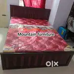 Mountain furniture sell new brand Queen size cot with Assam teak wood