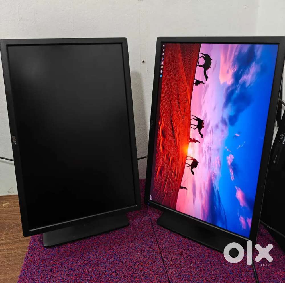 BLACK DELL  24 INCHES FULL HD WIDE SCREEN MONITOR WITH DP/ VGA PORT