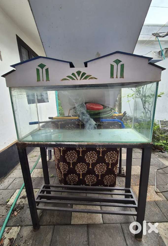BIG AQUARIAM WITH HEAVY STAND