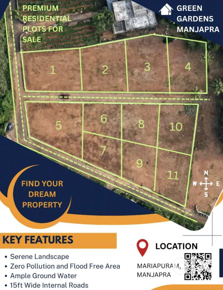 അങ്കമാലി മഞ്ഞപ്ര  ഇടവക പള്ളിക്ക് സമീപം ഹൗസ് പ്ലോട്ടുകൾ 5 സെൻ്റ് മതൽ