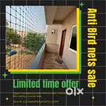Pigeon nets , Balcony nets , Anti Bird Nets , Bird netting ,Bird Spik