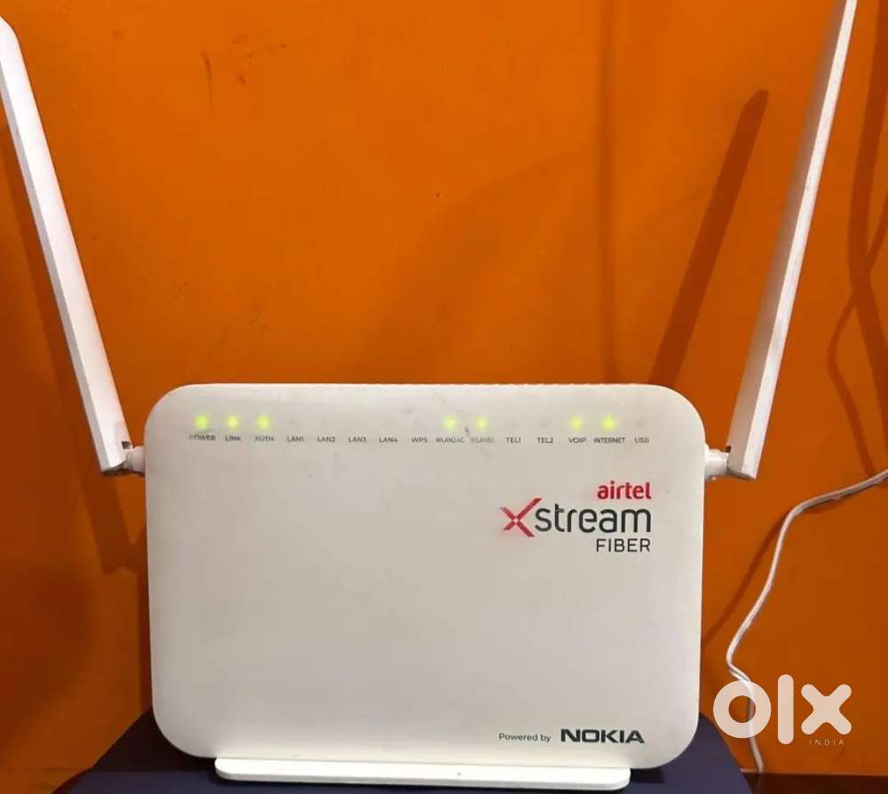 Jio fiber router and airtel wifi router.