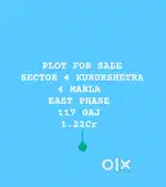 PLOT FOR SALE
SECTOR 4 KKR 
4 MARLA 
EAST PHASE 
117 GAJ 
1.22Cr