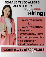 Hiring female telecallers - Ambattur surroundings
