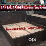 Teak wood सागवान की लकड़ी का double bed