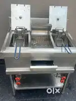Gass fryer ,Dual burner with pilot burner , for hotel or restaurant.