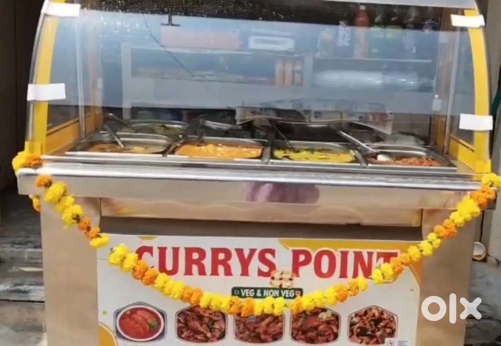 Curry Point Stall - 6 containers - used only 1 month.