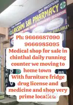 Medical shop sale with furniture