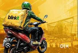 Hiring Blinkit groceries delivery boys Daily 1300