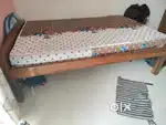 Double dismantle bed 4ft*6ft with double bed semi hard mattress
