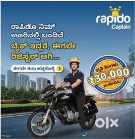 Have a Bike? Join Rapido & Start Earning Extra Income In Mysore