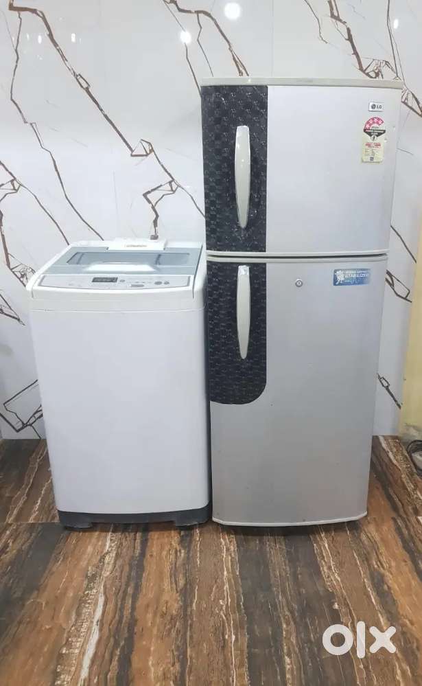 Lg double door refrigerator & samsung airturbo washing machine*/*