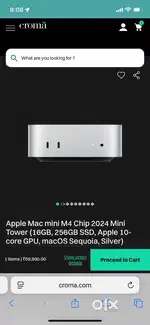 M4 Mini Mac CPU