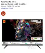Kodak TV QLED 1 year used