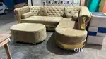 Unique design l shape corner sofa set 3 years warranty mk 99