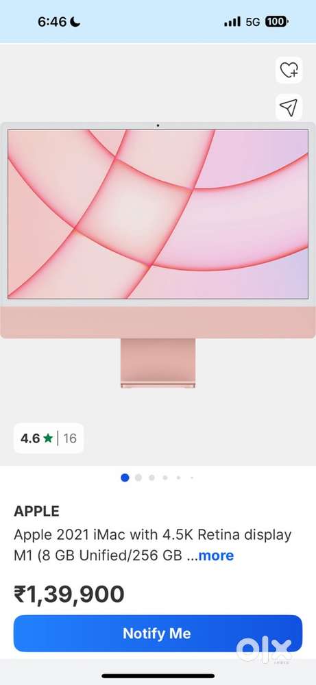 Apple iMac 2021 Pink