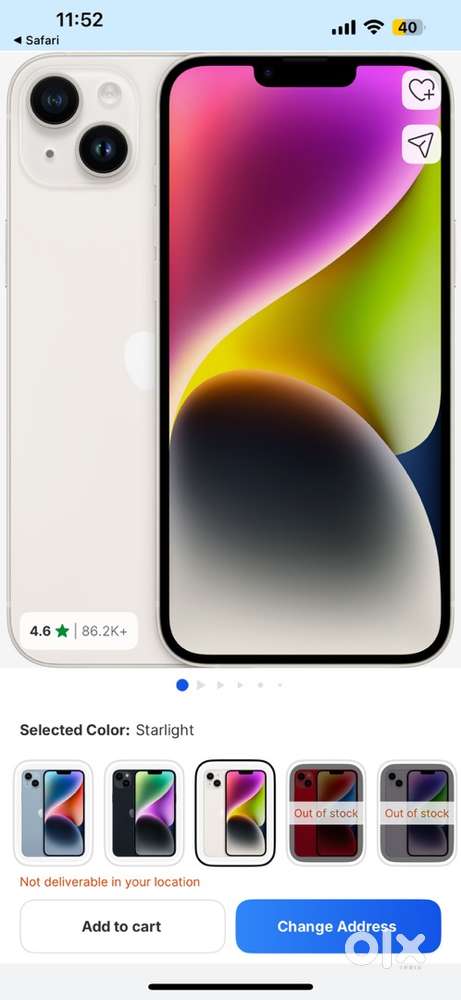 Iphone 14 puls 128
