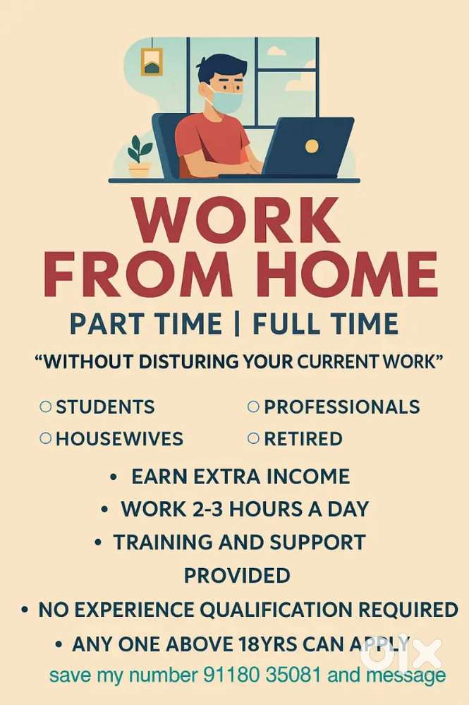 Online part time work from home opportunity