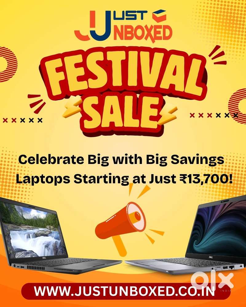 Festival Sale on Used Laptops  Starting from ₹13,700  Just Unboxed