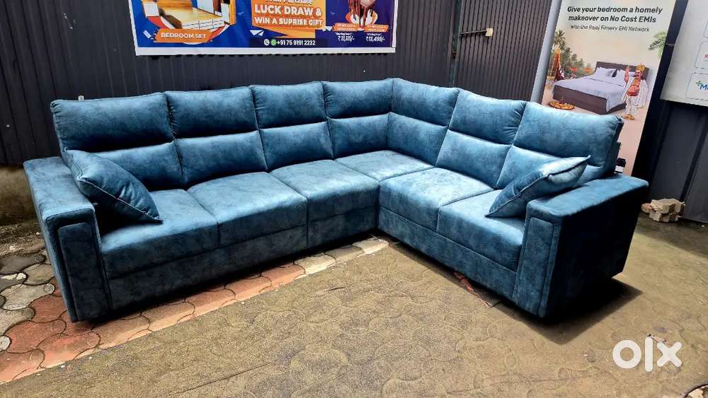 Premium 5 seater full cover sofa with 5yrs warranty color selection