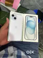 I phone 15 blue 128 gb 4 months warranty left, 91/per battery health,