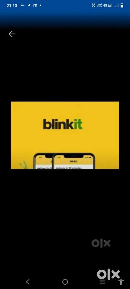 Hiring for Indore blinkit delivery boy job