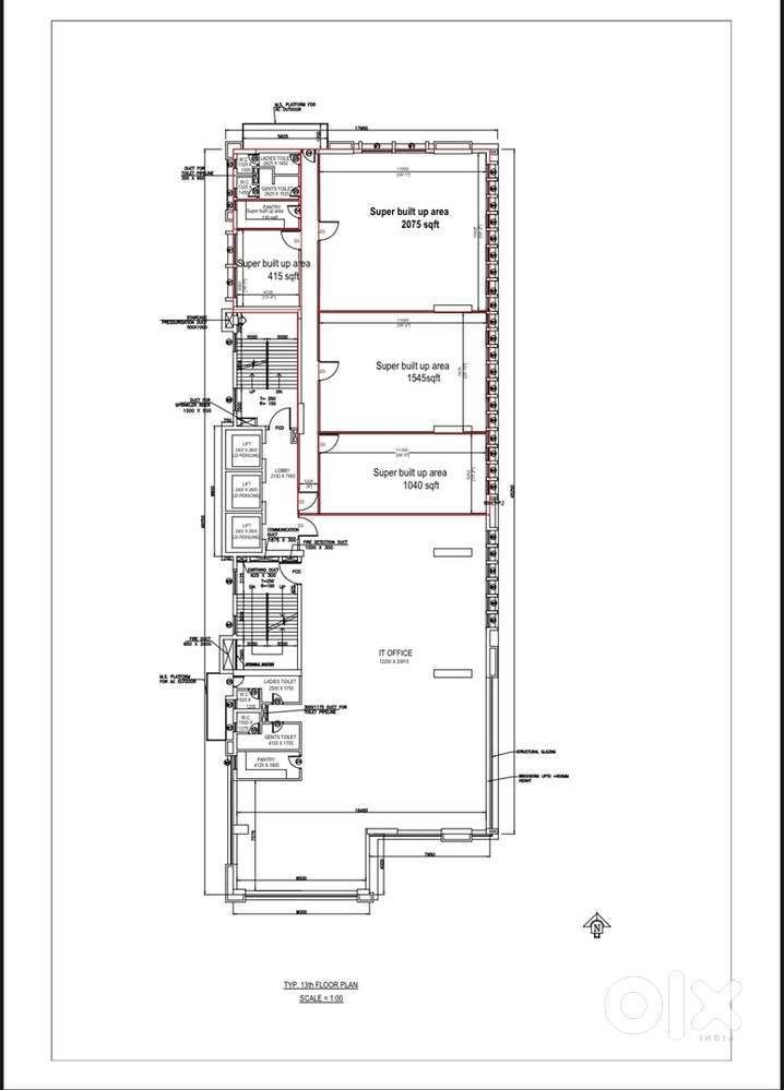 Spacious well splitted luxurious space for multipurpose business