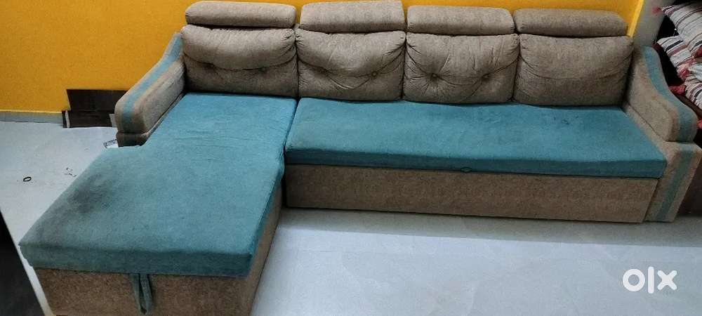 L-Shape sofa cum bed :