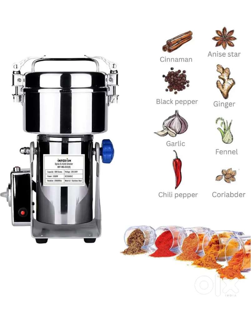 Food Grade Stainless Steel Portable Masala Grinder