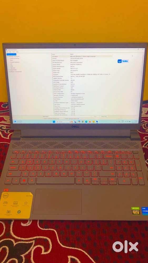 Dell G15 (Gaming Laptop)- 5511 Core i5 11th Gen