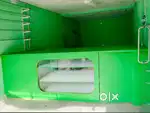 Retail Store Wooden Counter Green Color Unused and NEW.